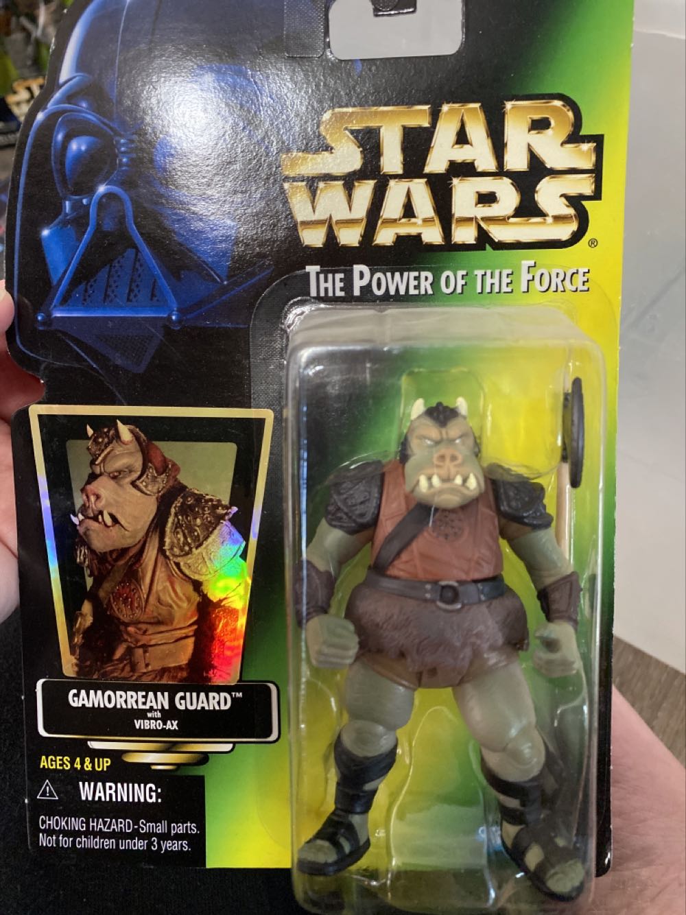 Gamorrean Guard w/ Vibro Axe - Kenner / Hasbro (Power of The Force 2) action figure collectible [Barcode 076281696935] - Main Image 3