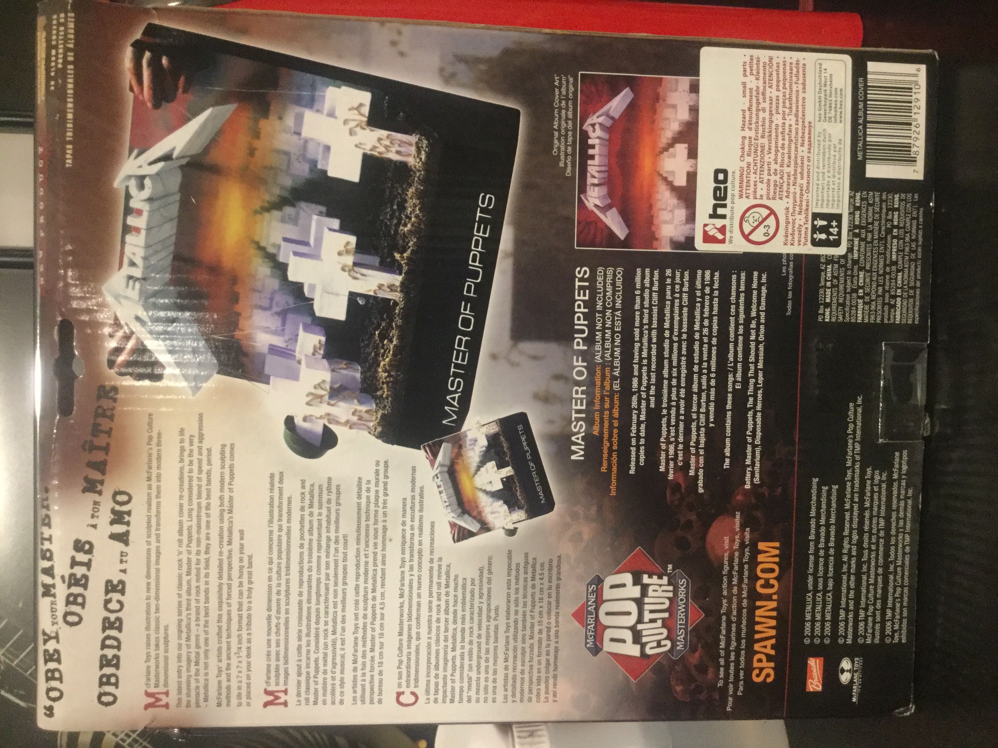 McFarlane’s Pop Culture Masterworks: Metallica Master Of Puppets - McFarlane Toys (McFarlane’s Pop Culture Masterworks) action figure collectible [Barcode 787926129106] - Main Image 2