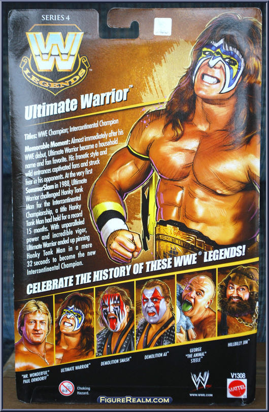 Ultimate Warrior - Mattel Wwe (WWE Legends Series 4) action figure collectible - Main Image 2