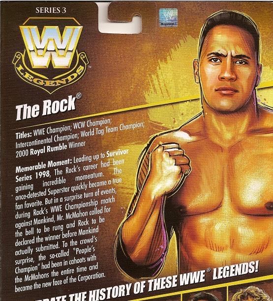 Rock, The - Mattel Wwe (WWE Legends Series 3) action figure collectible - Main Image 4