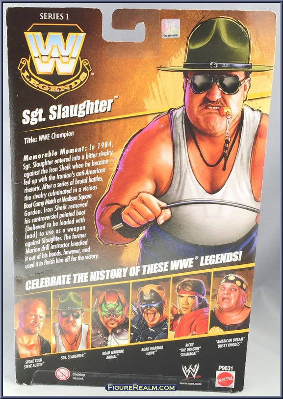 Sgt. Slaughter - Mattel Wwe (WWE Legends Series 1) action figure collectible - Main Image 4