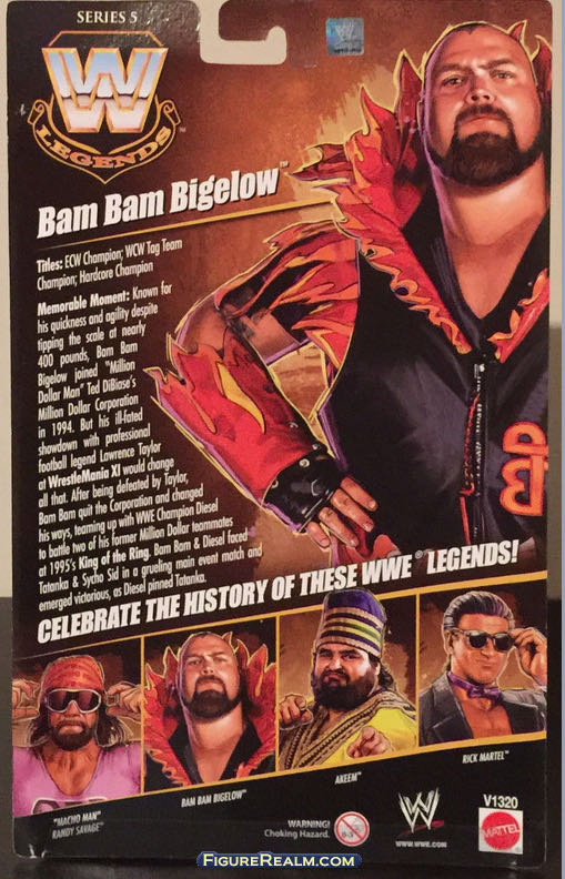 Bam Bam Bigelow - Mattel Wwe (WWE Legends Series 5) action figure collectible - Main Image 4