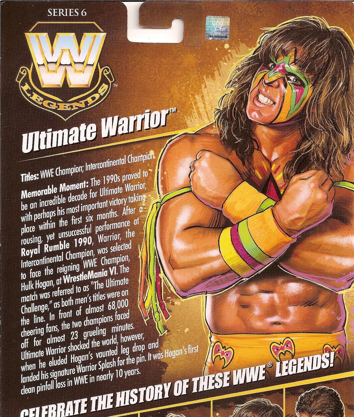 Ultimate Warrior - Mattel Wwe (WWE Legends Series 6) action figure collectible - Main Image 4