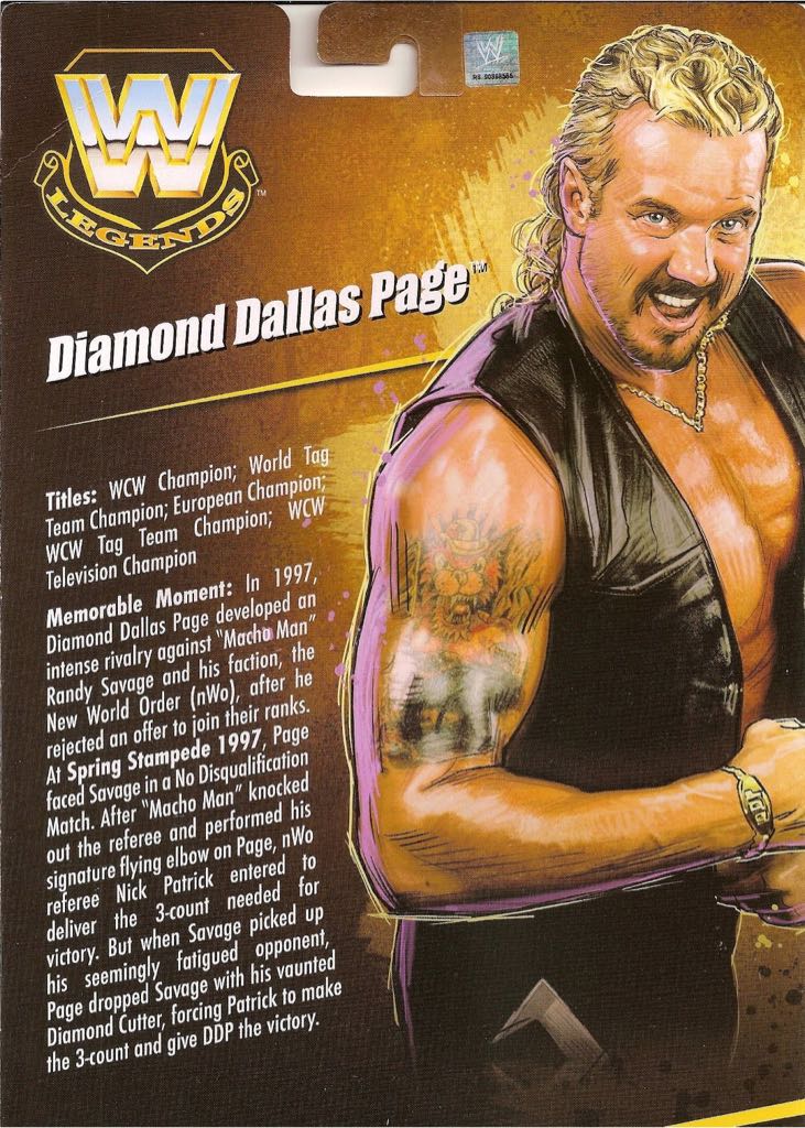 Diamond Dallas Page - Mattel Wwe (WWE Legends) action figure collectible - Main Image 2