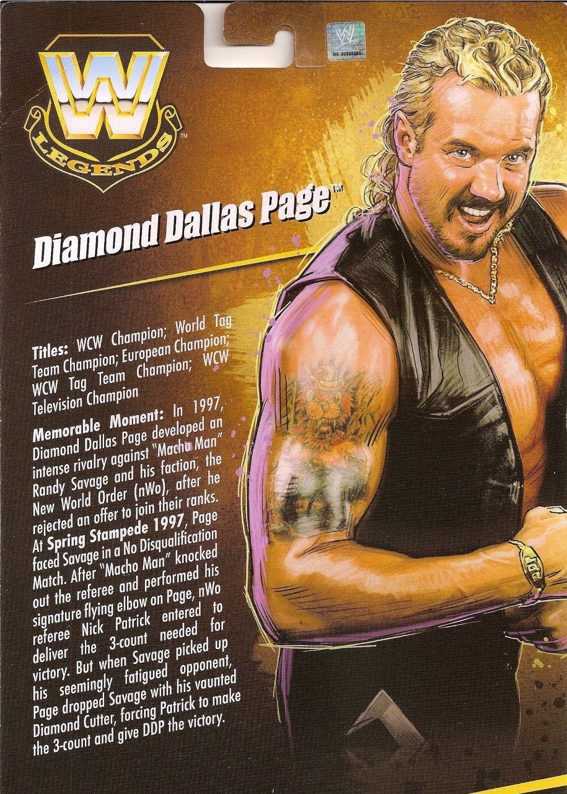 Diamond Dallas Page - Mattel Wwe (WWE Legends) action figure collectible - Main Image 4