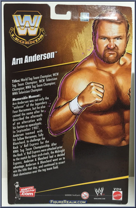 Arn Anderson - Mattel Wwe (WWE Legends) action figure collectible - Main Image 2