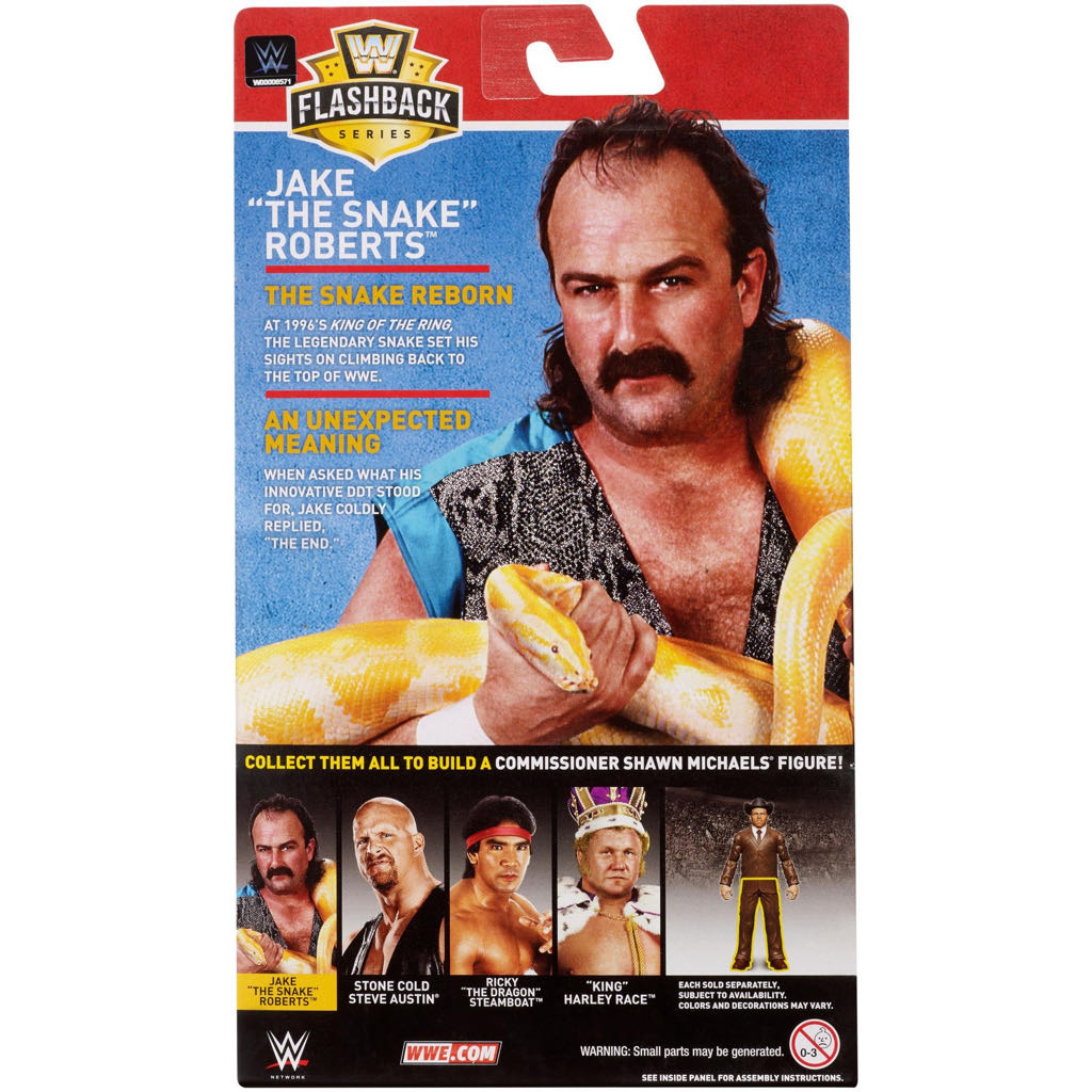 Jake “The Snake” Roberts - Mattel Wwe (WWE Flashback Series) action figure collectible - Main Image 2