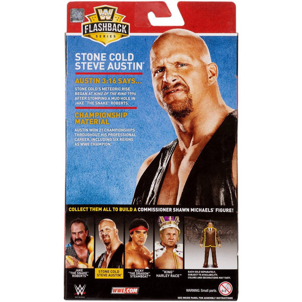 Stone Cold Steve Austin - Mattel Wwe (WWE Flashback Series) action figure collectible - Main Image 2