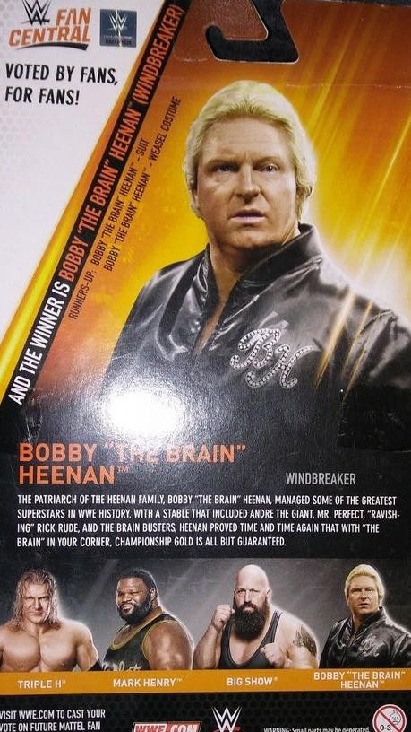 Bobby “The Brain” Heenan - Mattel Wwe (WWE Fan Central) action figure collectible - Main Image 4