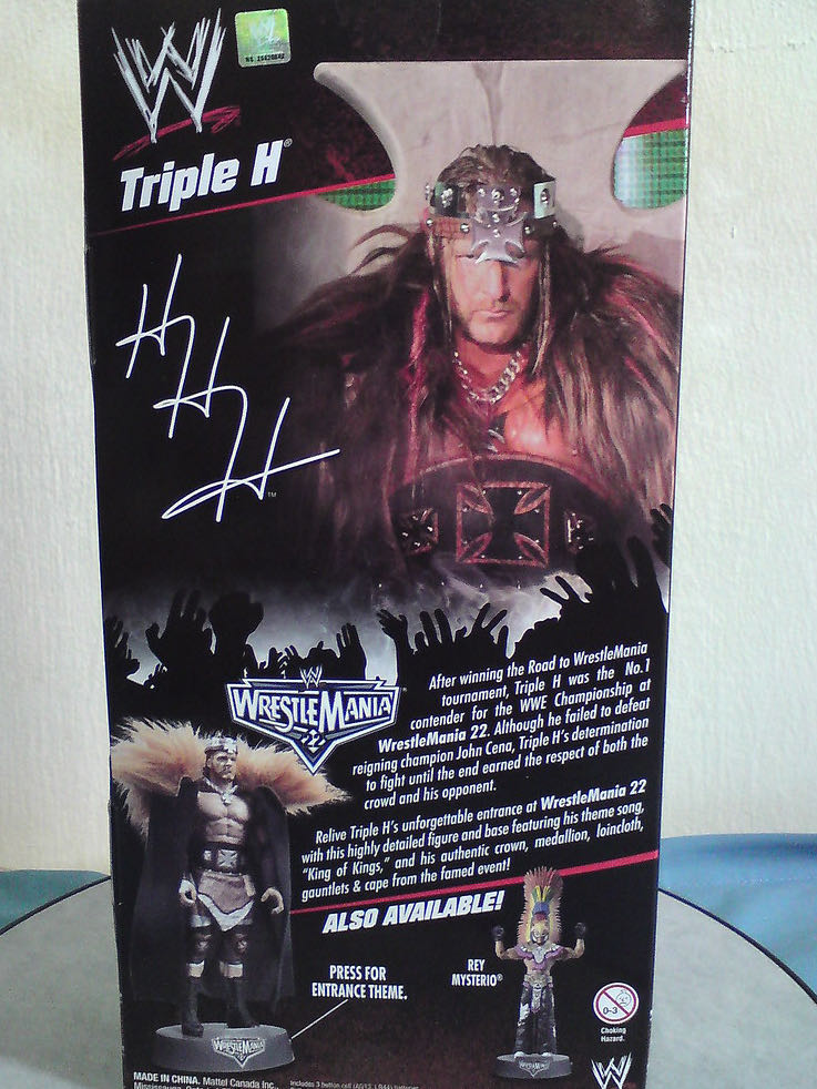 Triple H - Mattel Wwe (WWE Entrance Greats) action figure collectible - Main Image 4