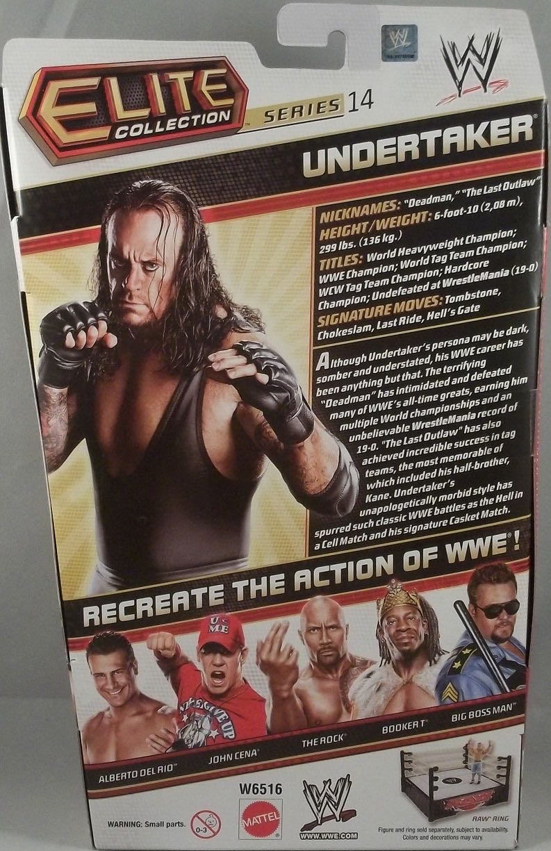 Undertaker - Mattel Wwe (WWE Elite Collection 14) action figure collectible - Main Image 4