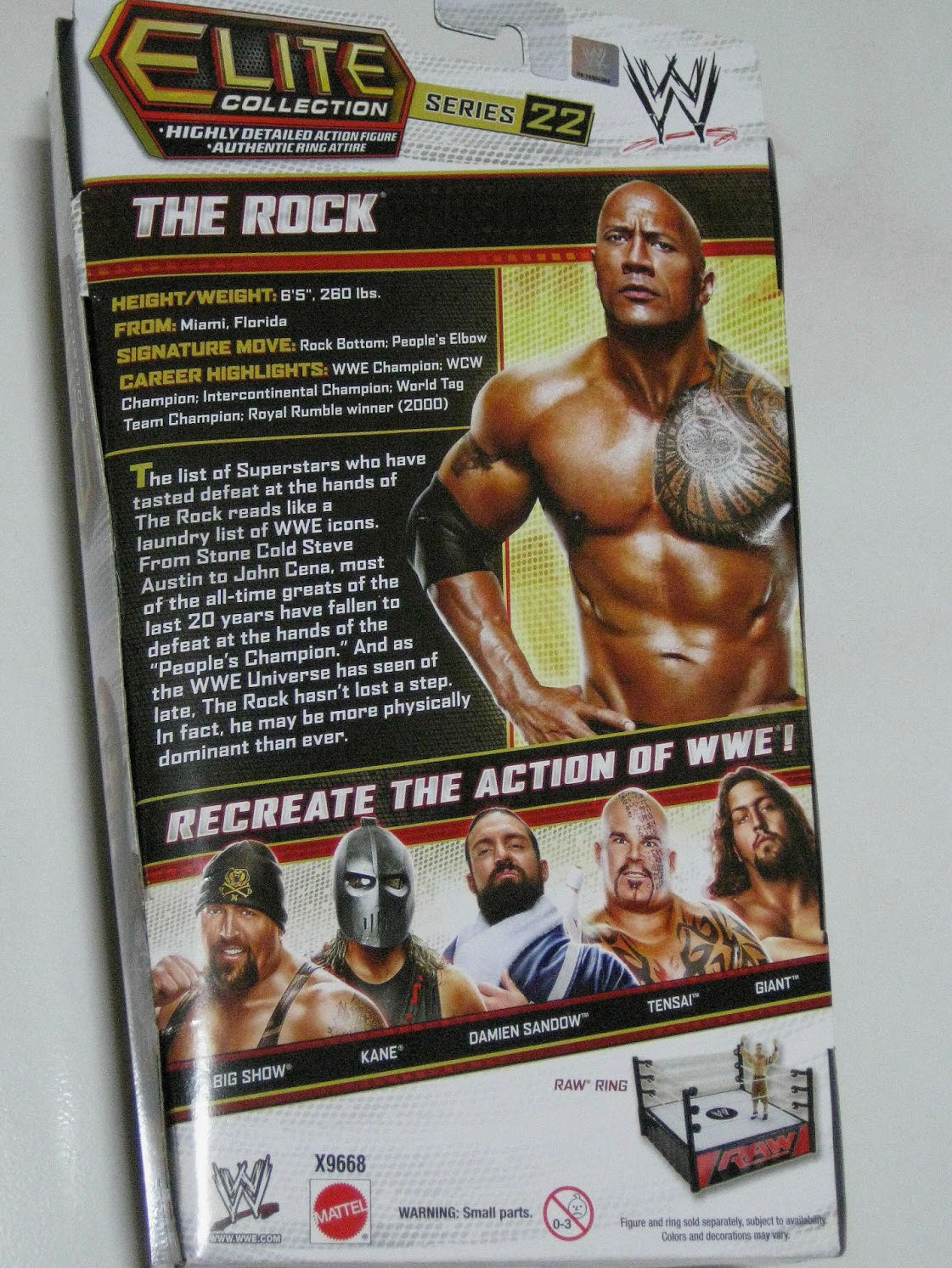 Rock, The - Mattel Wwe (WWE Elite Collection 22) action figure collectible - Main Image 4