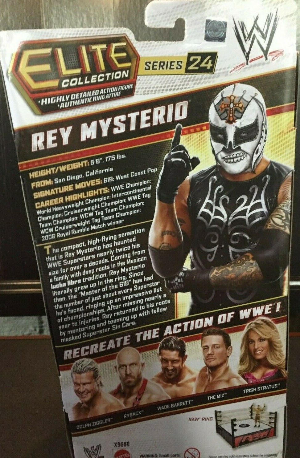 Rey Mysterio - Mattel Wwe (WWE Elite 24) action figure collectible - Main Image 4