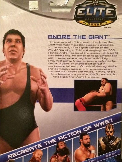 Andre The Giant - Mattel WWE (WWE Elite Collection 29) action figure collectible - Main Image 4
