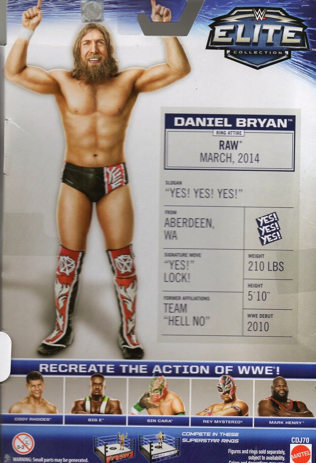 Daniel Bryan - Mattel Wwe (WWE Elite Collection 32) action figure collectible - Main Image 4