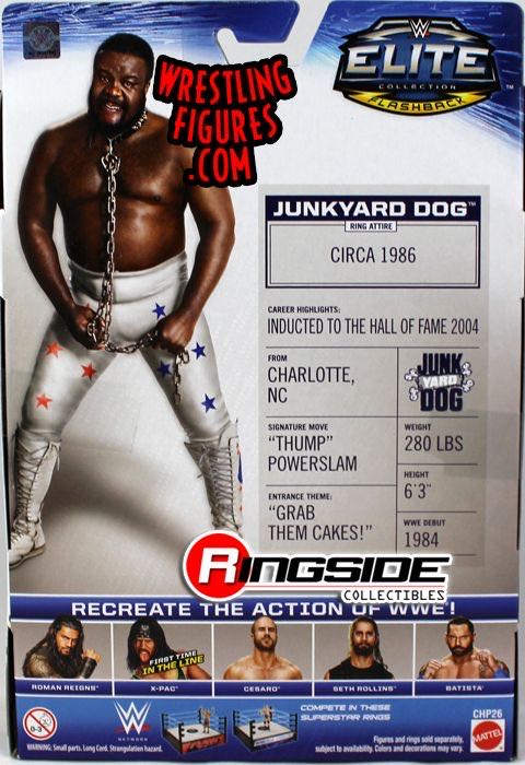 Junkyard Dog - Mattel Wwe (WWE Elite Collection 33) action figure collectible - Main Image 4