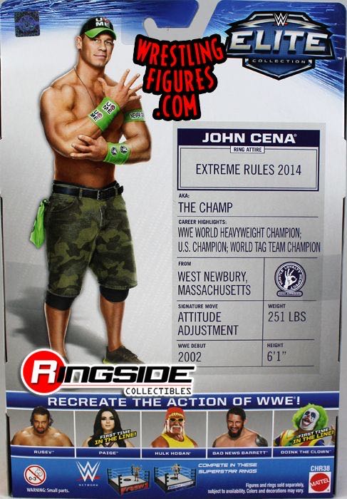 John Cena - Mattel Wwe (WWE Elite Collection 34) action figure collectible - Main Image 4