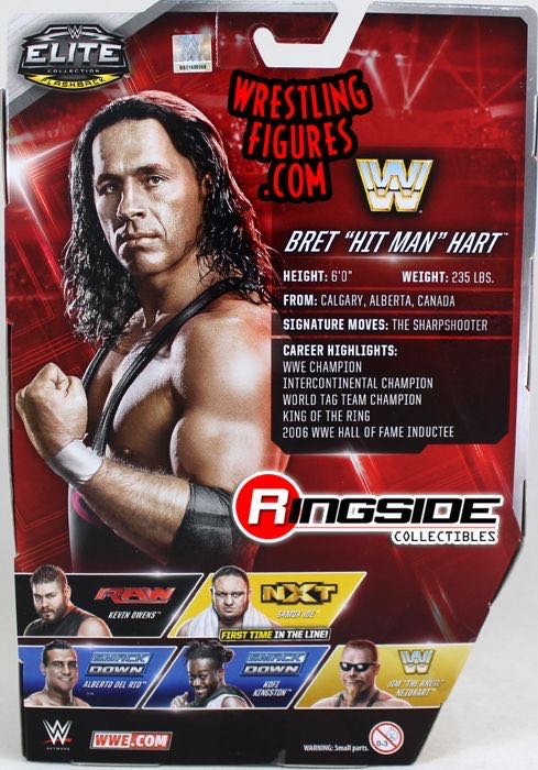Bret “Hitman” Hart - Mattel Wwe (WWE Elite Collection 43) action figure collectible - Main Image 4