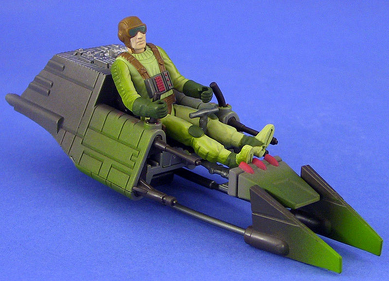 Star Wars Speeder Bike with Rebel Speeder Bike Pilot - Hasbo / Kenner (Star Wars: Expanded Universe) action figure collectible [Barcode 076281697727] - Main Image 4