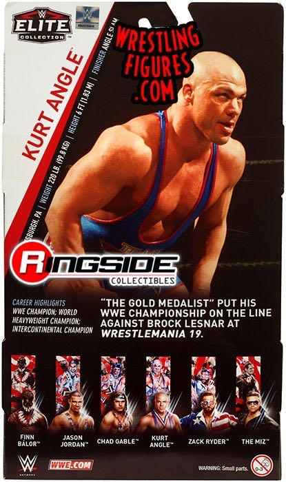 Kurt Angle Loose Figure - Mattel Wwe (WWE Elite Collection 59) action figure collectible - Main Image 4