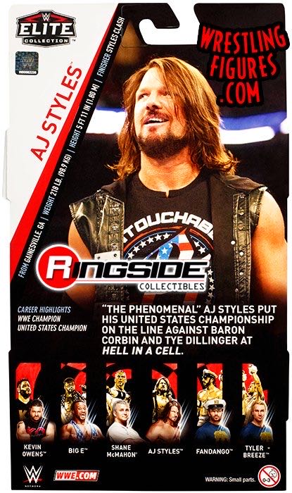 AJ Styles - Mattel WWE (WWE Elite Collection 61) action figure collectible - Main Image 4