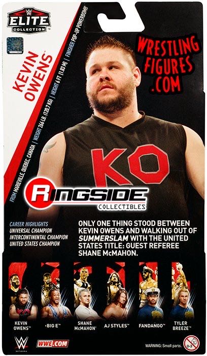 Kevin Owens - Mattel Wwe (WWE Elite Collection 61) action figure collectible - Main Image 4