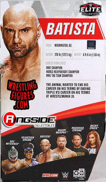 Batista - Mattel Wwe (WWE Elite Collection 72) action figure collectible - Main Image 4