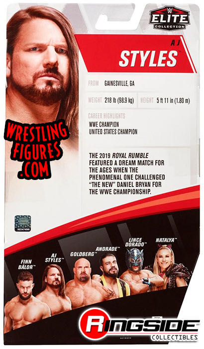 AJ Styles - Mattel WWE (WWE Elite Collection 74) action figure collectible - Main Image 4