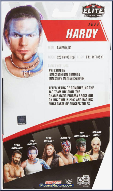 Jeff Hardy - Mattel Wwe (WWE Elite Collection 75) action figure collectible - Main Image 4