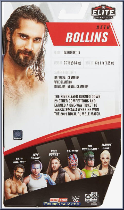 Seth Rollins - Mattel Wwe (WWE Elite Collection 75) action figure collectible - Main Image 4