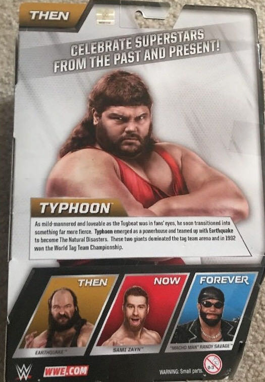 Typhoon - Mattel Wwe (WWE Then, Now, Forever Series #2) action figure collectible - Main Image 4