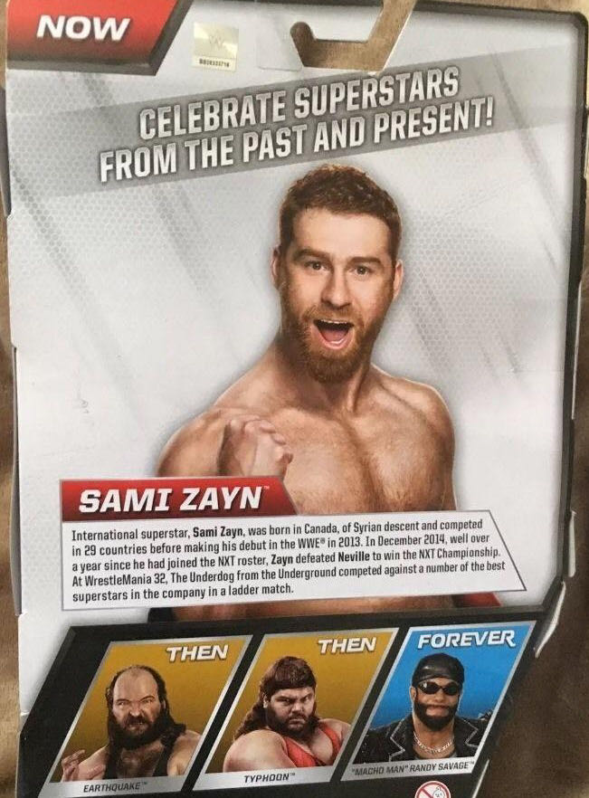 Sami Zayn - Mattel Wwe (WWE Then, Now, Forever Series #2) action figure collectible - Main Image 4
