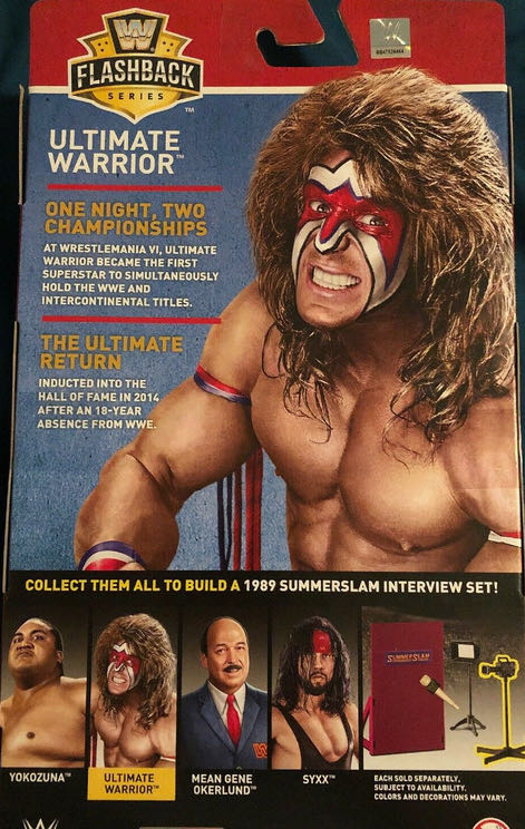 Ultimate Warrior - Mattel Wwe (WWE Flashback Series) action figure collectible - Main Image 4