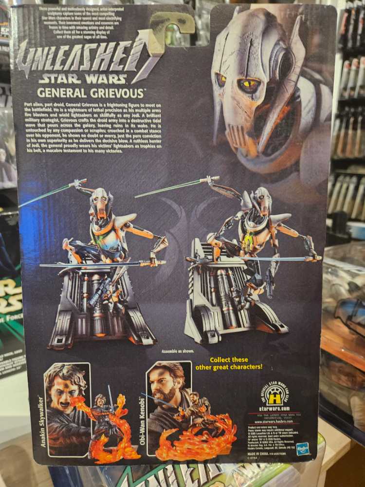 Star Wars Unleashed: General Grievous - Hasbro (2002-2010 Unleashed) action figure collectible [Barcode 653569032533] - Main Image 3