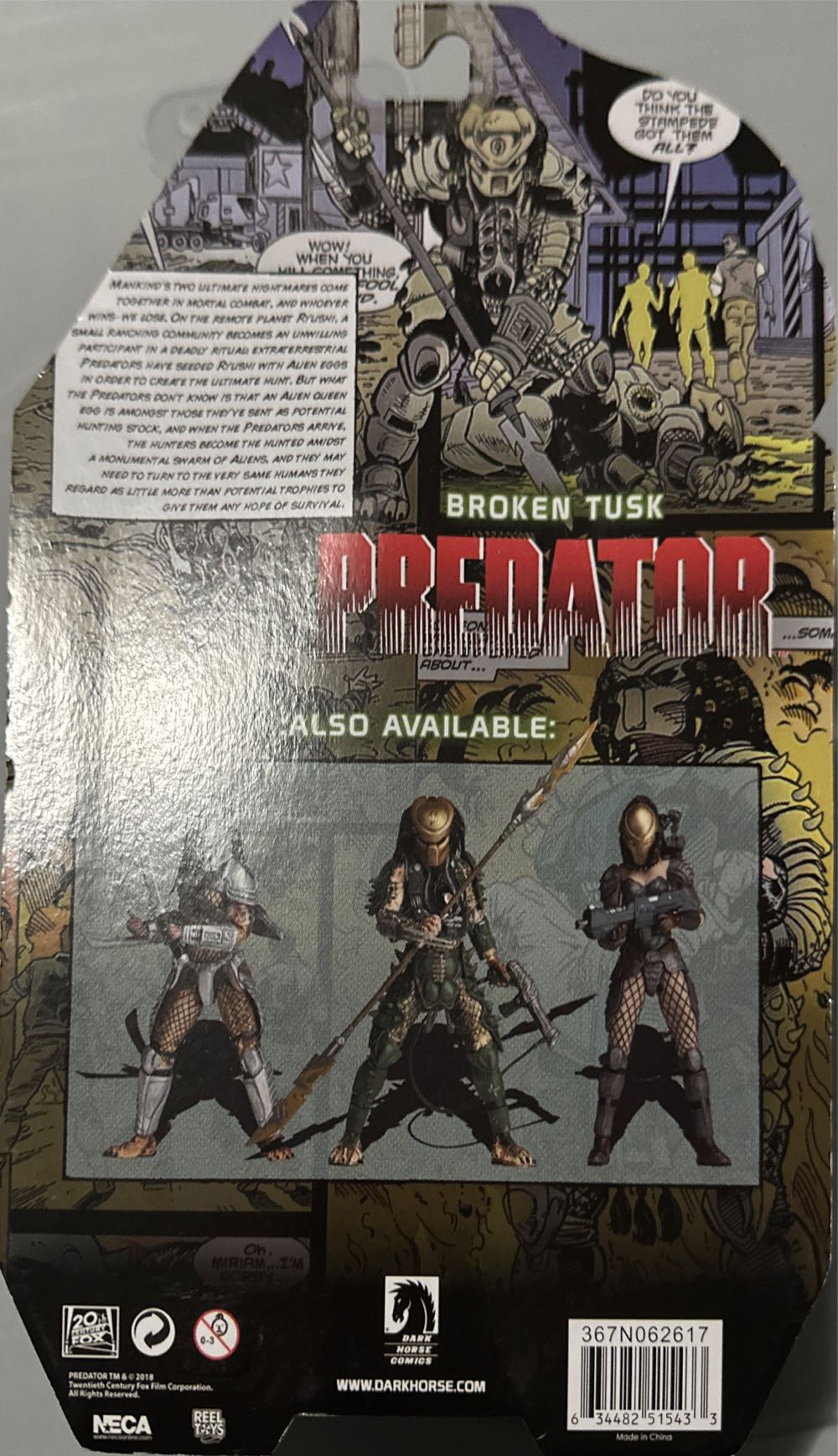 Broken Tusk Predator (Dachande) - Neca (Aliens Vs. Predator Dark Horse Comics) action figure collectible [Barcode 634482515433] - Main Image 2