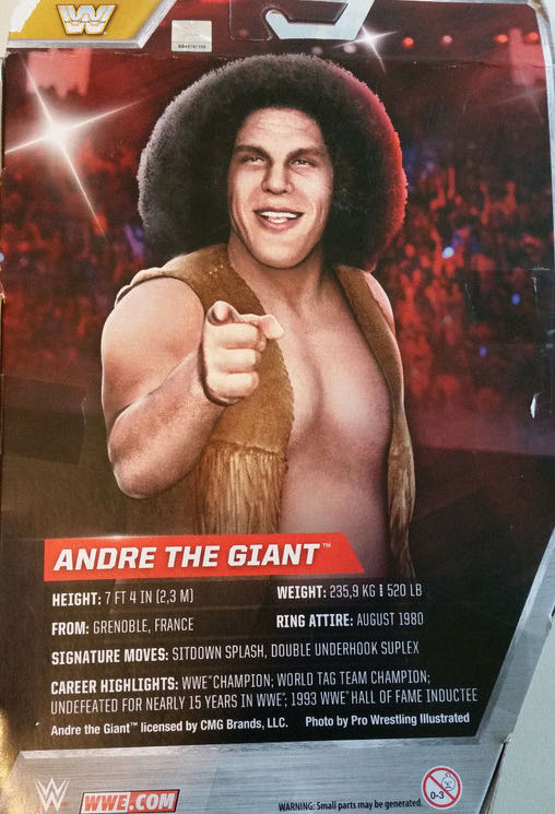 Andre The Giant - Mattel Wwe (Amazon Exclusive) action figure collectible - Main Image 4