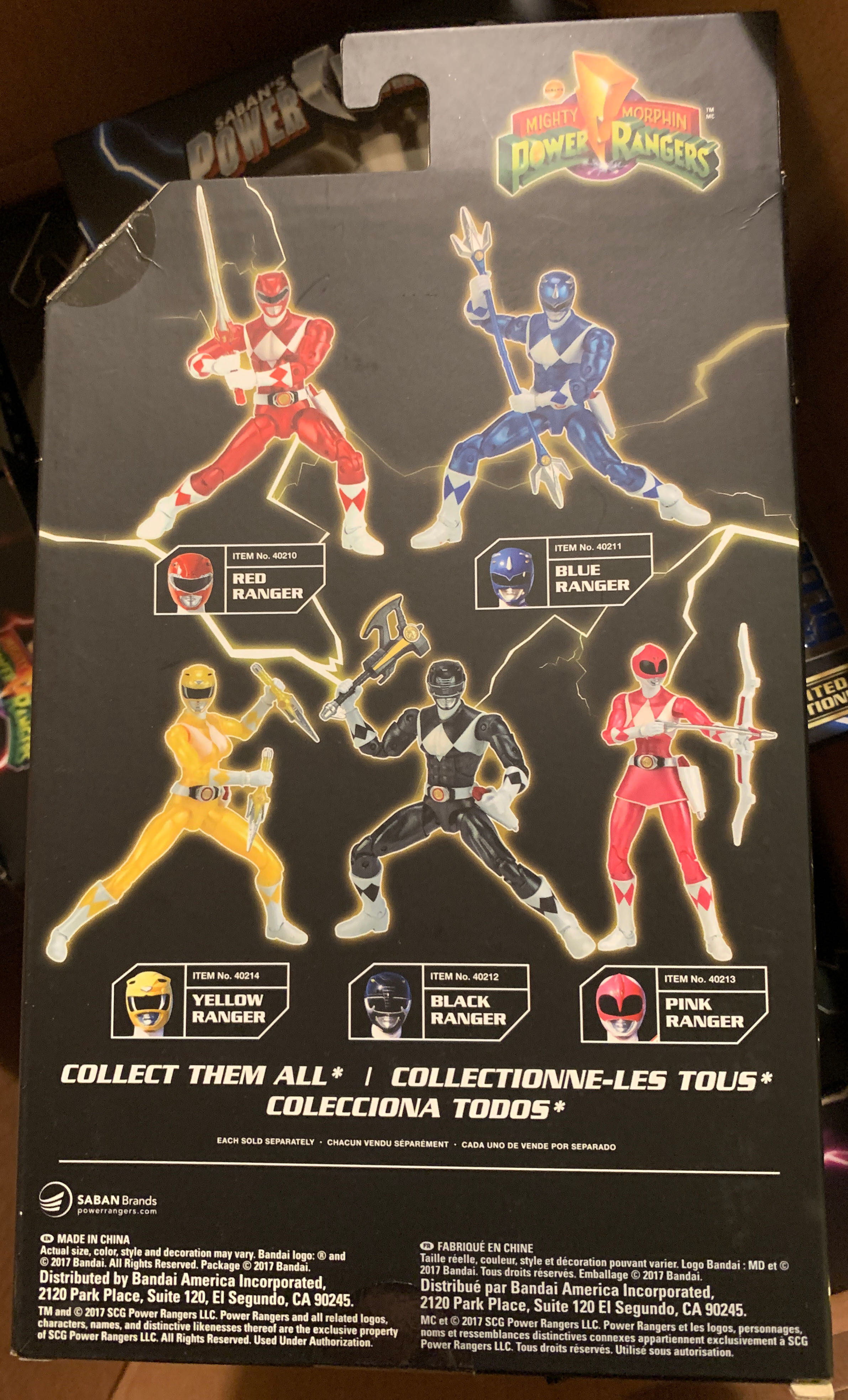 Power Rangers Bandai - Mighty Morphin Yellow Ranger (Metallic) - Bandai America (Power Rangers Legacy Collection) action figure collectible [Barcode 045557402143] - Main Image 2
