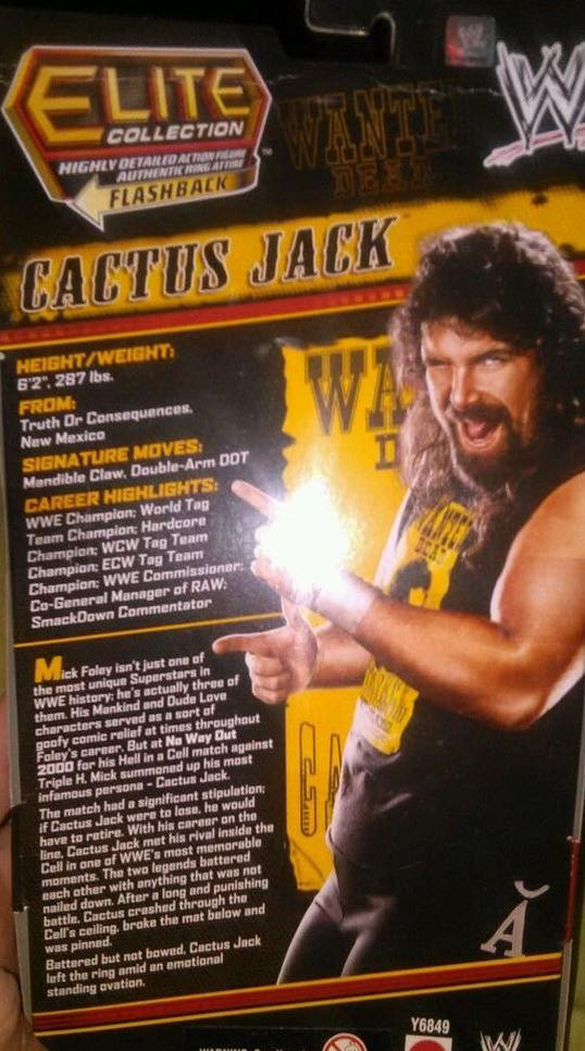 Cactus Jack - Mattel Wwe (Ringside Collectibles exclusive) action figure collectible - Main Image 4