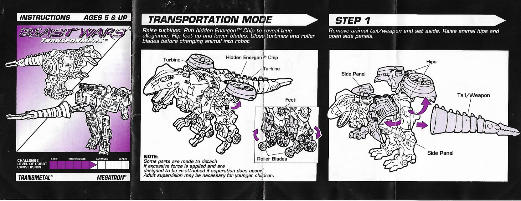Transformers: Megatron - Hasbro / Kenner (Transformers Beast Wars : Transmetals) action figure collectible - Main Image 2