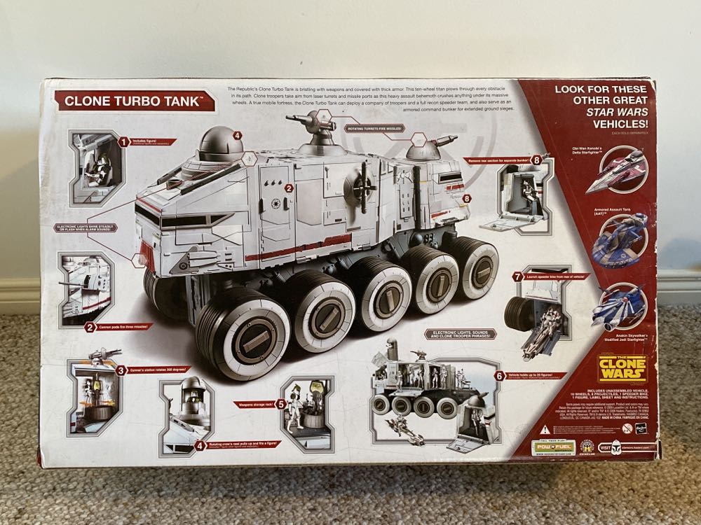 Clone Turbo Tank - Hasbro Star Wars (Vehicle) action figure collectible [Barcode 653569424376] - Main Image 3