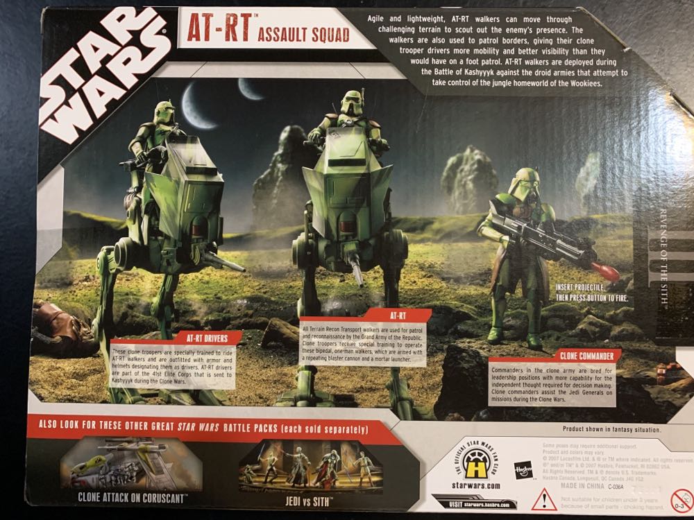 AT-RT Assault Squad - Hasbro (Star Wars - 30th Anniversary Collection) action figure collectible [Barcode 653569250395] - Main Image 2