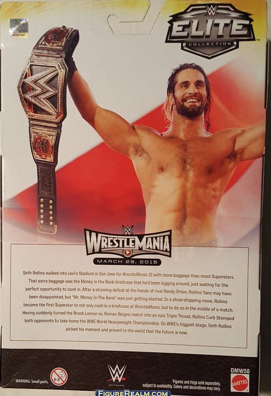 Seth Rollins - Mattel Wwe (Toys R Us Exclusive) action figure collectible - Main Image 4