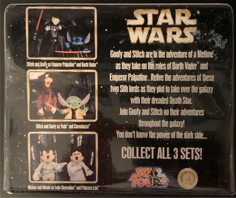 Star Wars - Stitch and Goofy as Emperor Palpatine and Darth Vader - Disney Star Wars action figure collectible [Barcode 400127180010] - Main Image 3