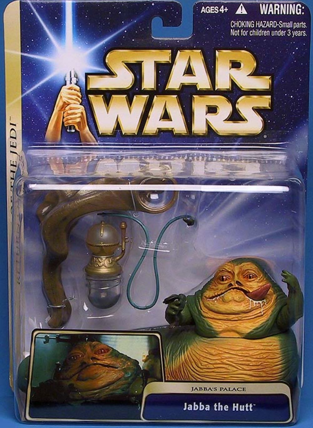 Jabba the Hutt (Jabba’s Palace) Blue Card - Hasbro (Ultra Figure) action figure collectible [Barcode 076930847404] - Main Image 2