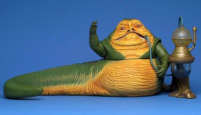 Jabba the Hutt (Jabba’s Palace) Blue Card - Hasbro (Ultra Figure) action figure collectible [Barcode 076930847404] - Main Image 4