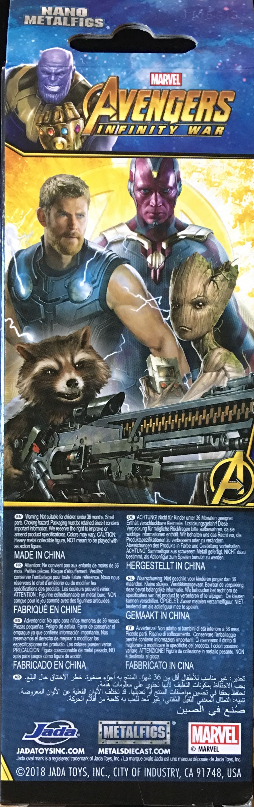 Avengers Infinity War Pack - JADA TOYS, Inc. (MARVEL) action figure collectible [Barcode 801310999202] - Main Image 2