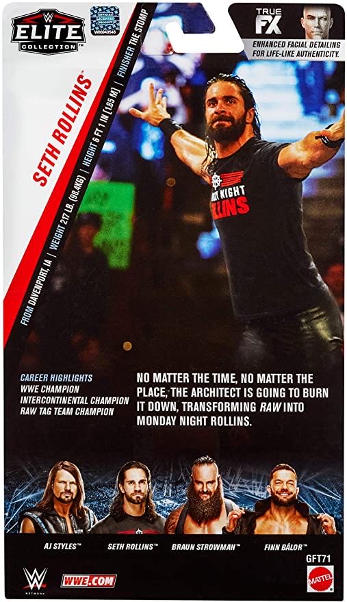 Seth Rollins - Mattel Wwe (WWE Top Picks) action figure collectible - Main Image 4