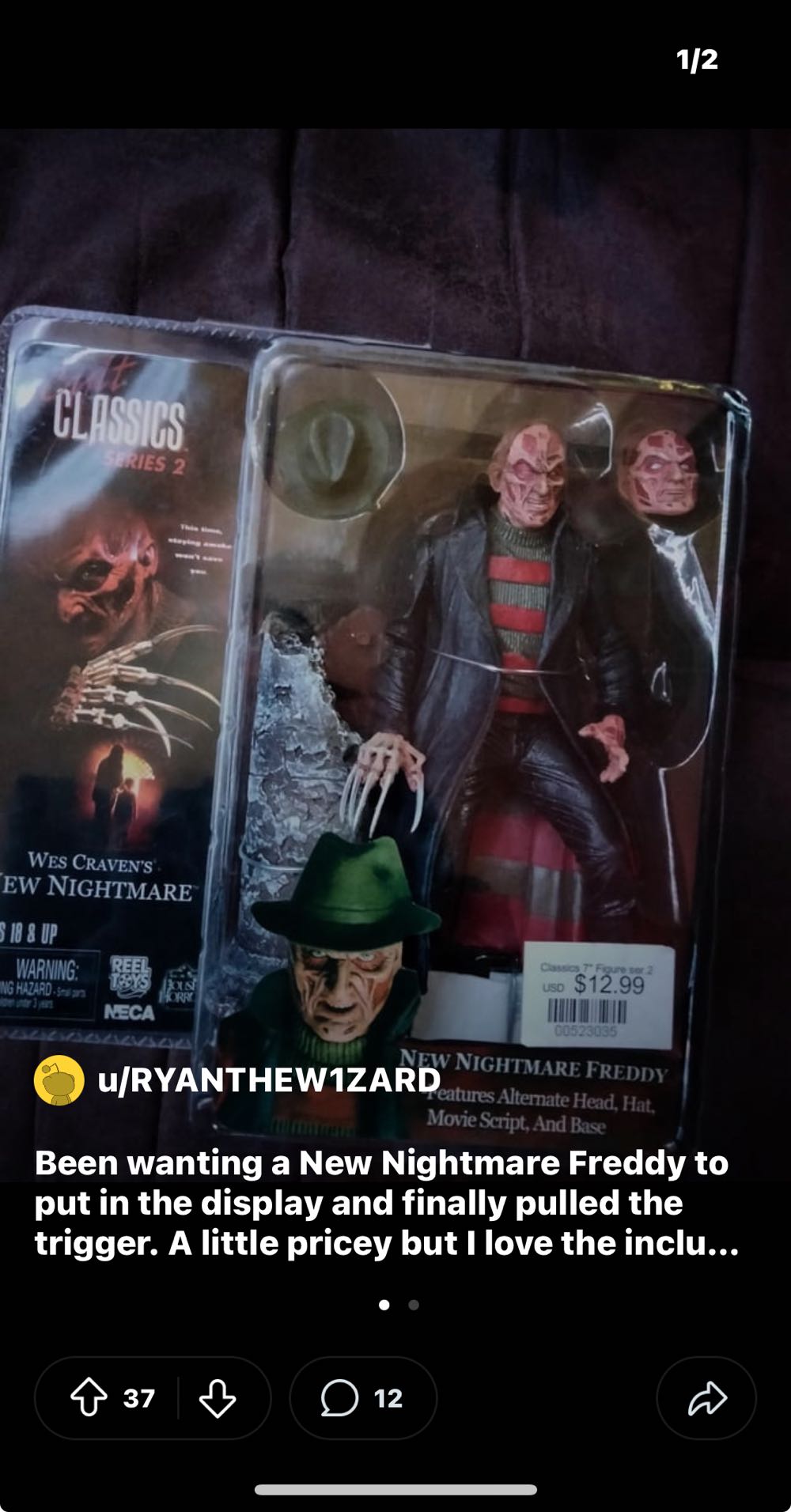 New Nightmare Freddy - Neca (Nightmare On Elm Street) action figure collectible [Barcode 634482420430] - Main Image 3