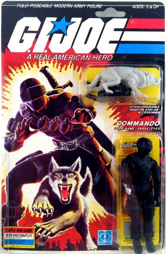 G.I. Joe (ARAH ‘85) - Snake Eyes (v2) - Hasbro (G.I. Joe Vintage) action figure collectible - Main Image 3