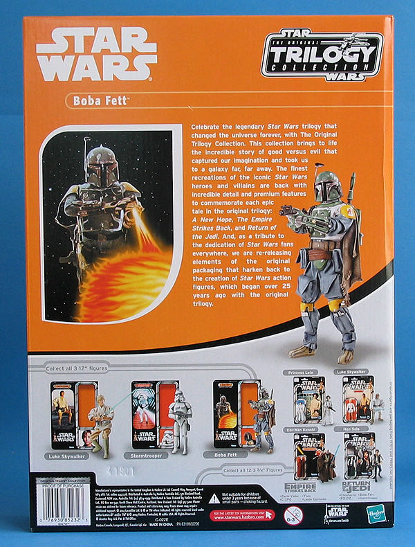 Boba Fett - Hasbro Star Wars (Original Trilogy Collection 12”) action figure collectible - Main Image 4